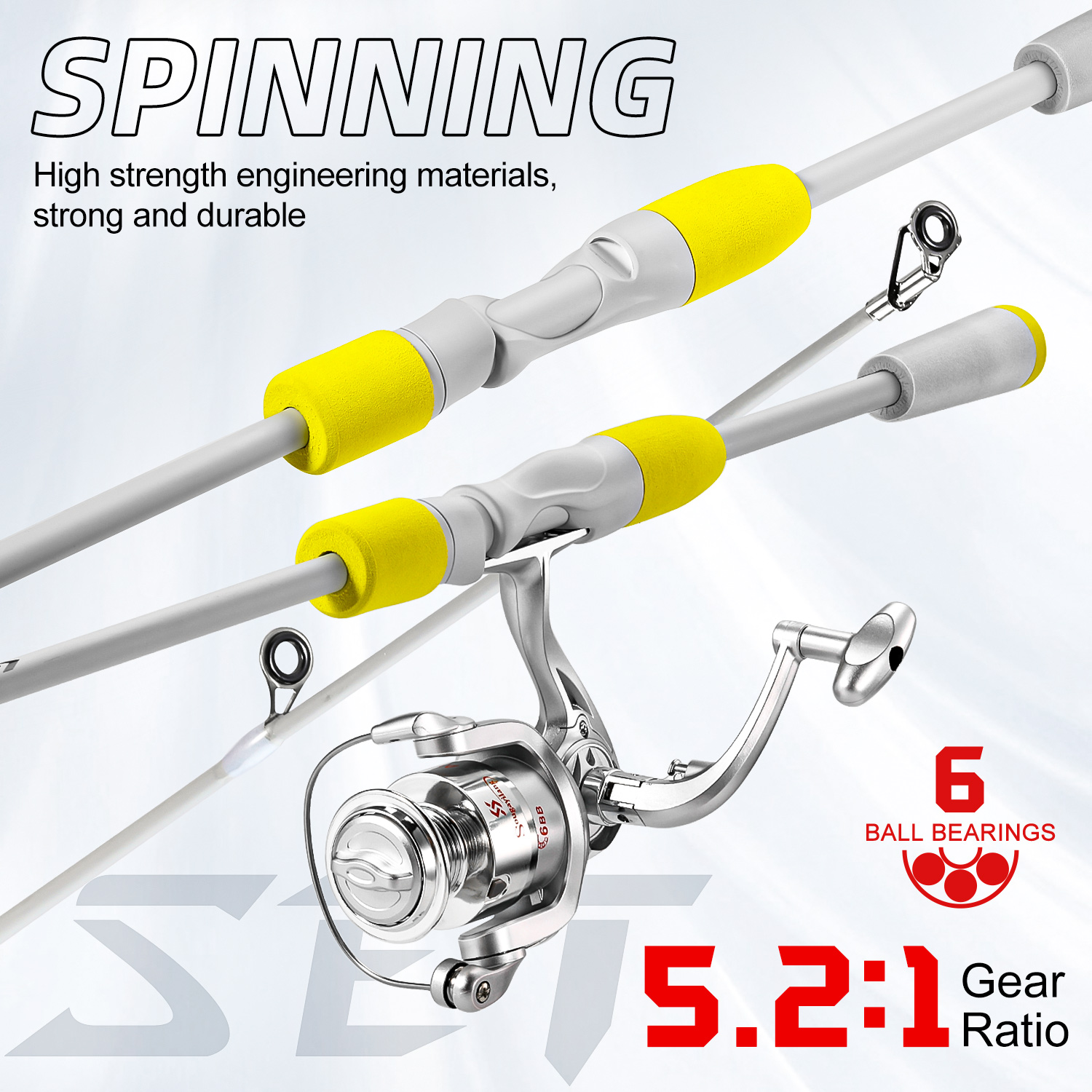 Sougayilang 2 Bölümlü Spin Olt - Fishing Rod Combo incelemesi ve fiyatı